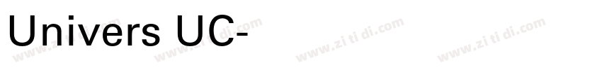 Univers UC字体转换